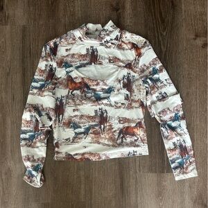 Wildlife Print Long Sleeve Shirt